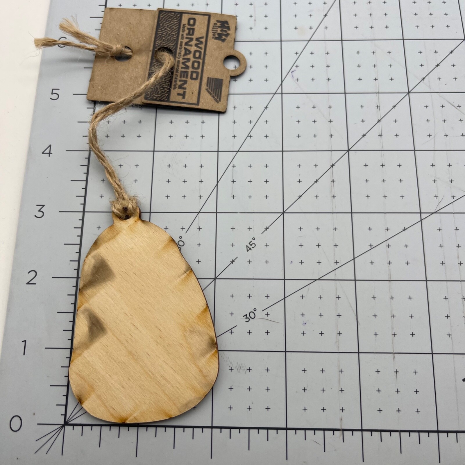 Metal and Wood Co Ornament Travel Swood Pennsylvania PA Carabin Biner