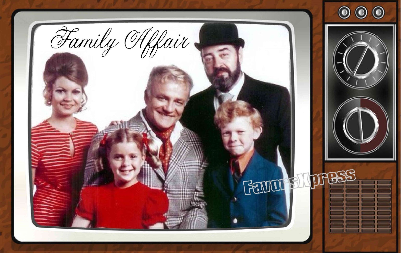 Family Affair Classic TV Show PHOTO MAGNET 4 X 2.5 INCHES