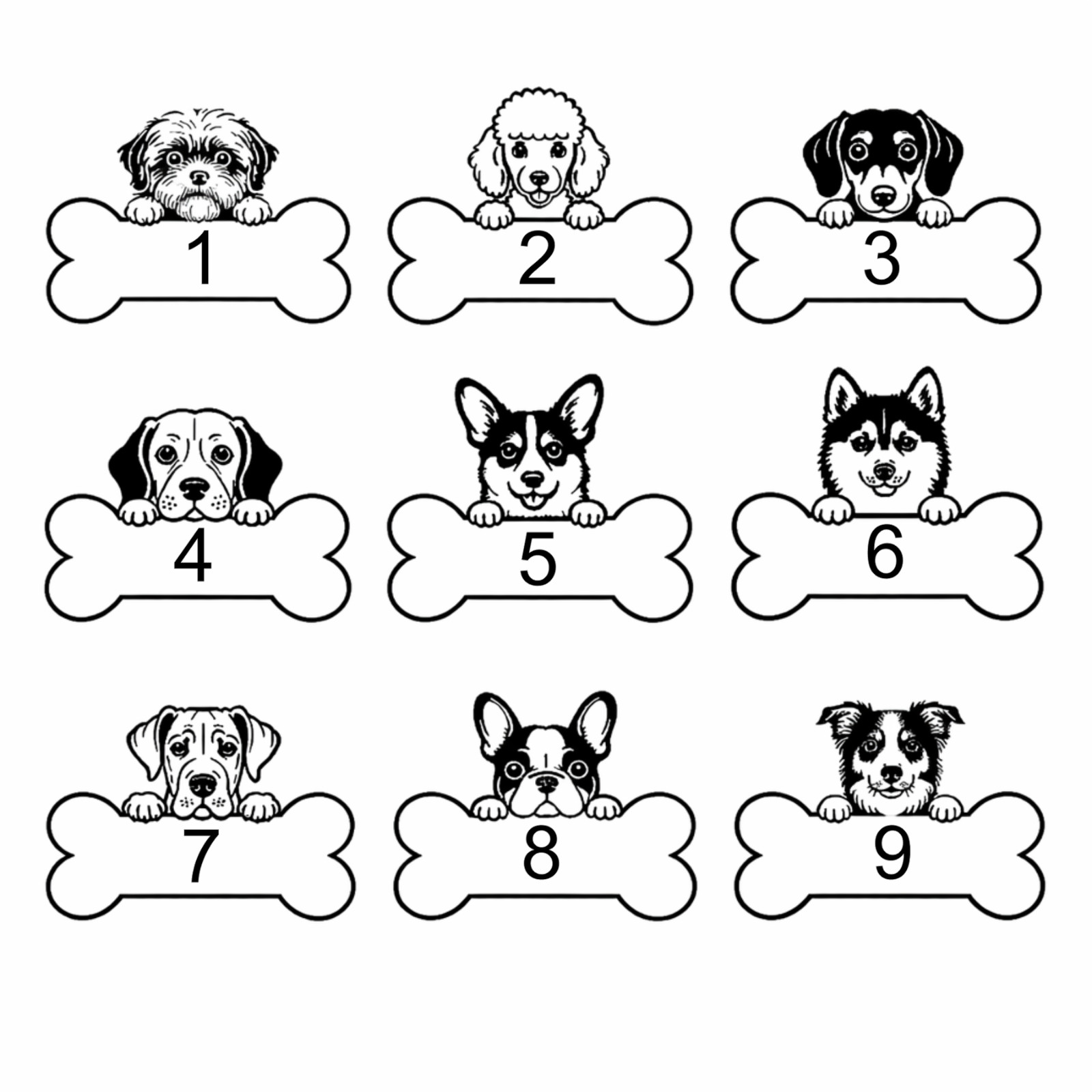 Holographic Personalized Dog Name Sticker, Custom Dog Breed Sticker, Dog Lovers