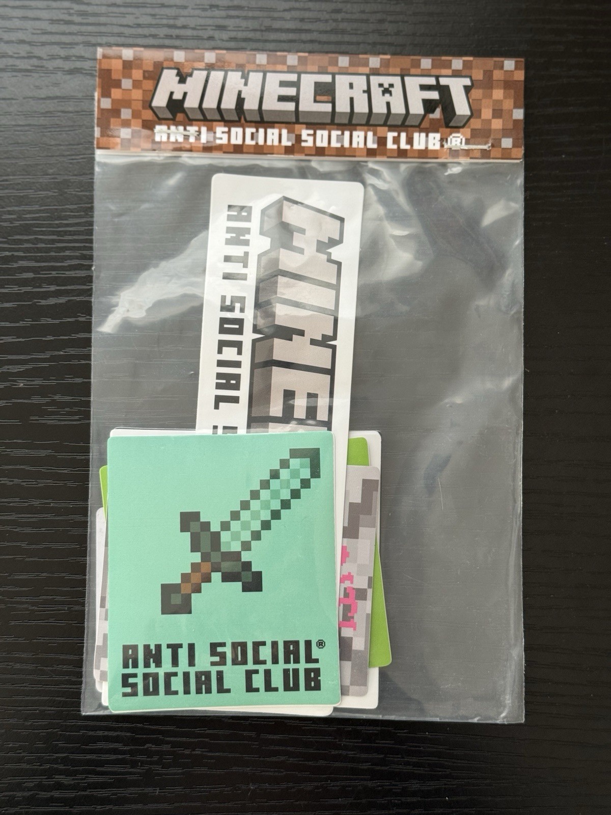 NEW! Anti Social Social Club X Minecraft Sticker Pack (7 Stickers)