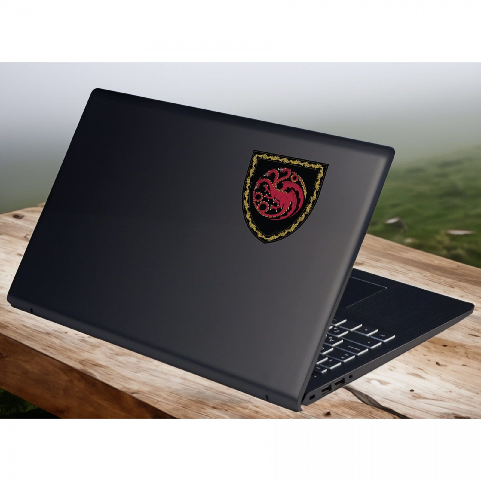 Game of Thrones House of the Dragon House Targaryen Shield Car Decal Multi-Color