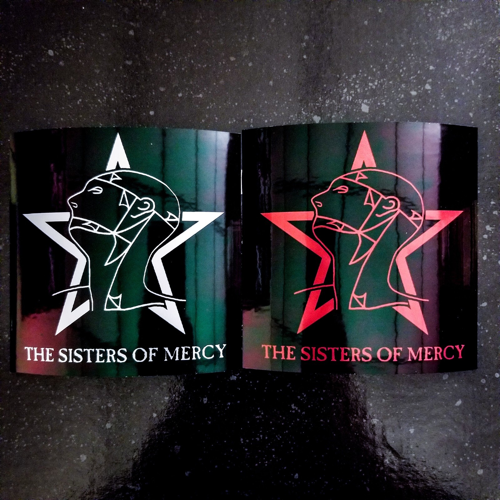 🦇 Sisters of Mercy 4 x 4" Waterproof Vinyl Goth Sticker [💪 HQ Durability!]