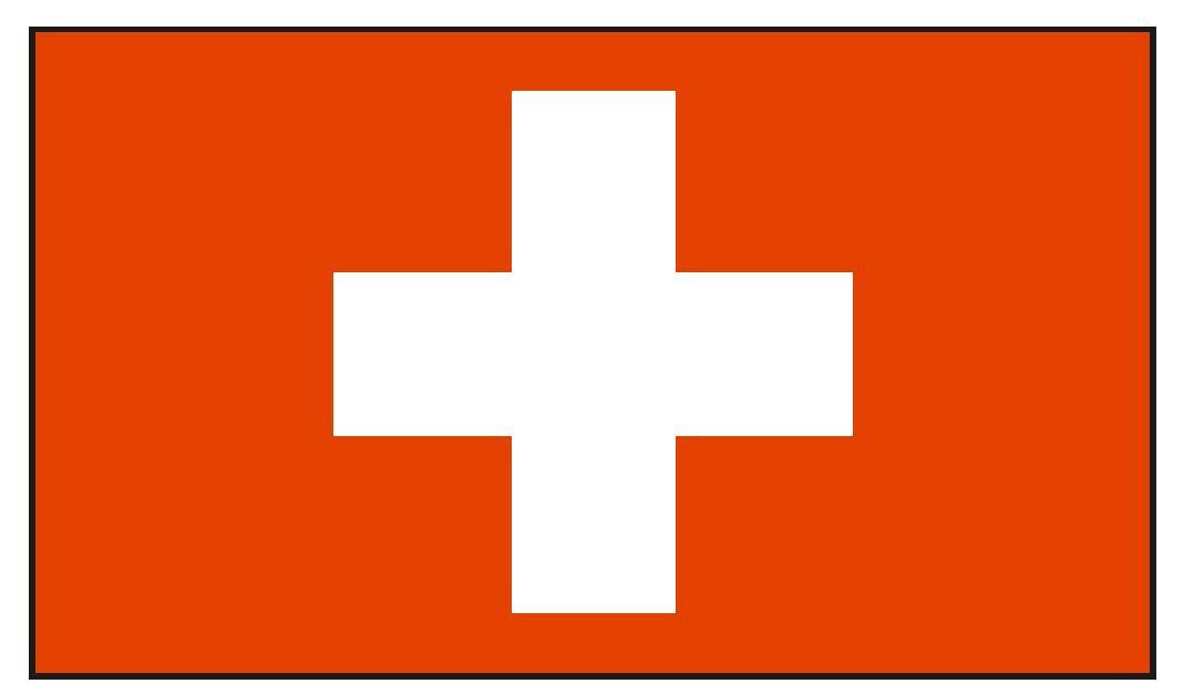 Switzerland International Flag Sticker Decal F487