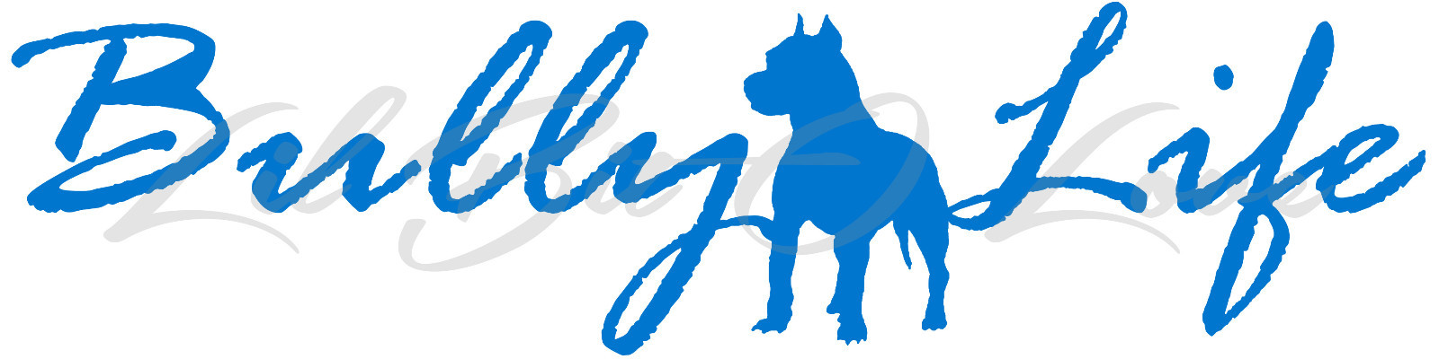 BULLY LIFE VINYL DECAL 22.5 X 5.6 AUTO PIT BULL PET DOG STICKER CAR WINDOW