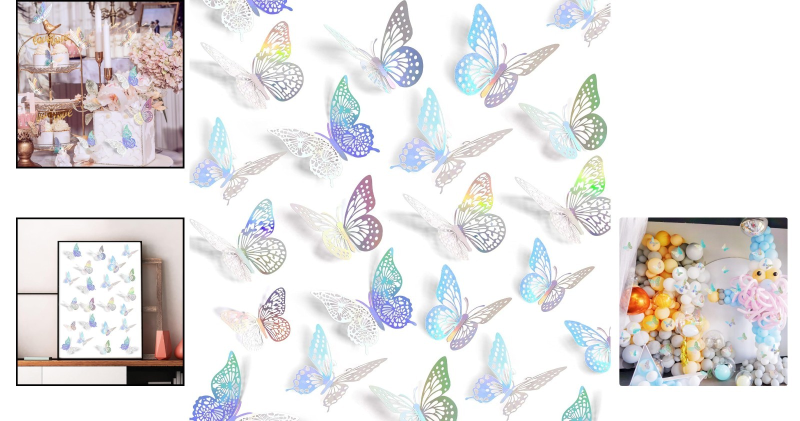 Transform Your Space: 48 Pcs 3D Butterfly Wall Stickers – Art Deco Style