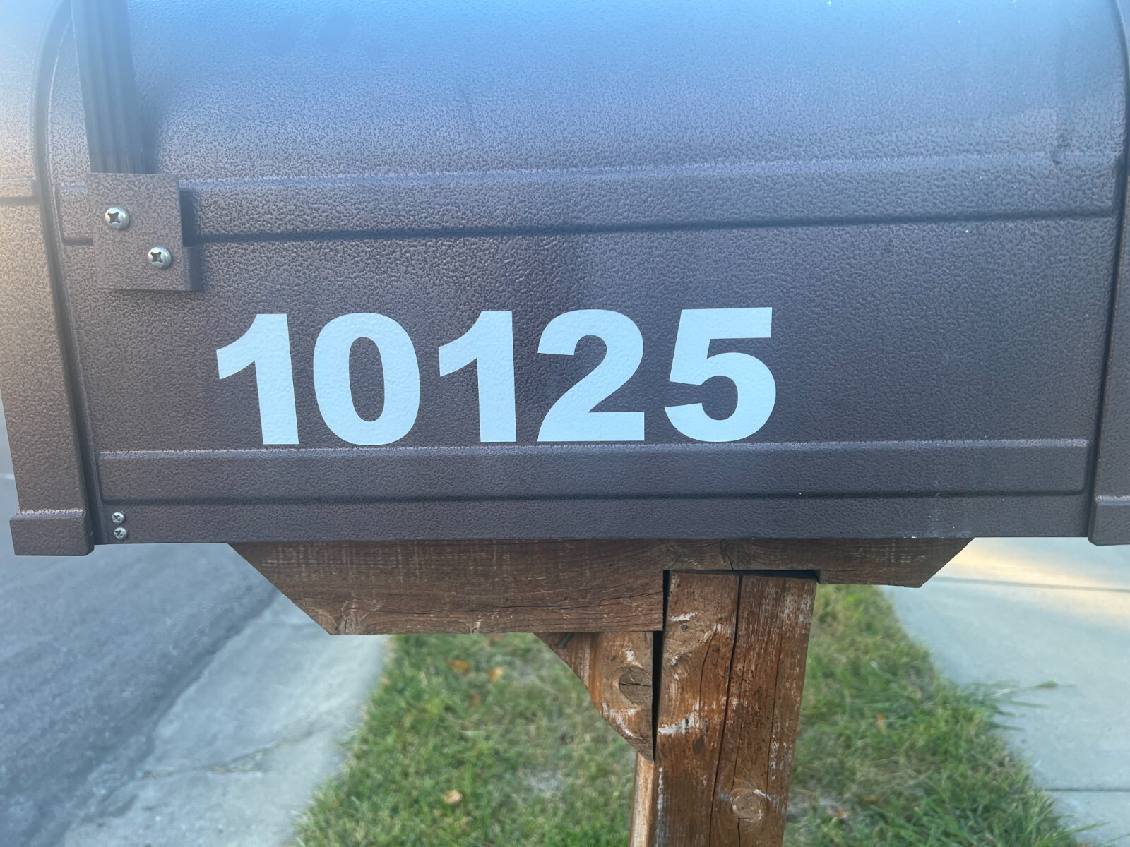 PAIR of Mailbox Numbers Decal stick vinyl for Home Address Reflective Options