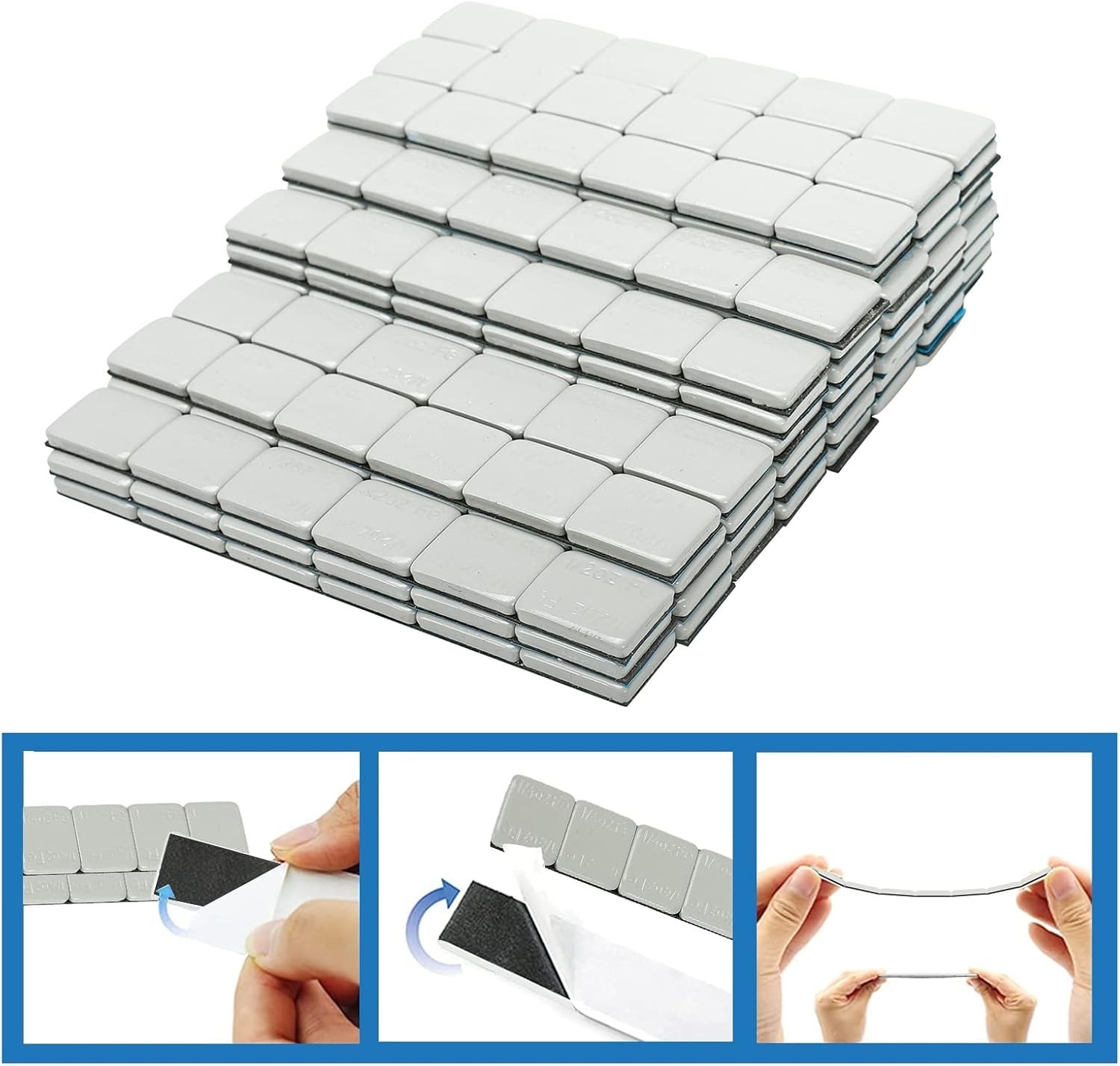 1/2 Oz 0.5 Oz Grey Wheel Weights Stick-On Adhesive Tape Weight 288Pcs