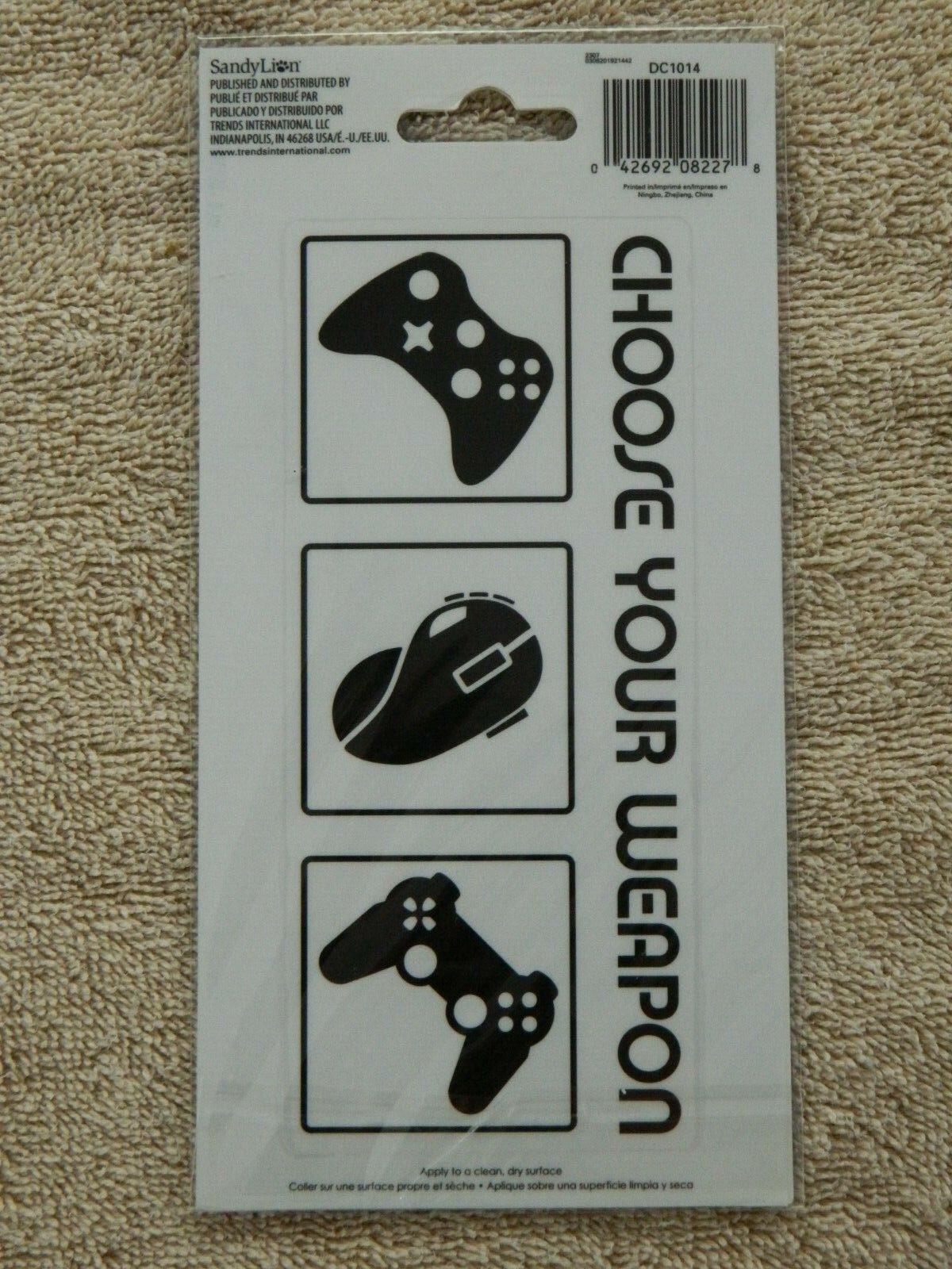 Choose Your Weapon Decal For Phone, Computer, Bottle, Game System – Free Shippin