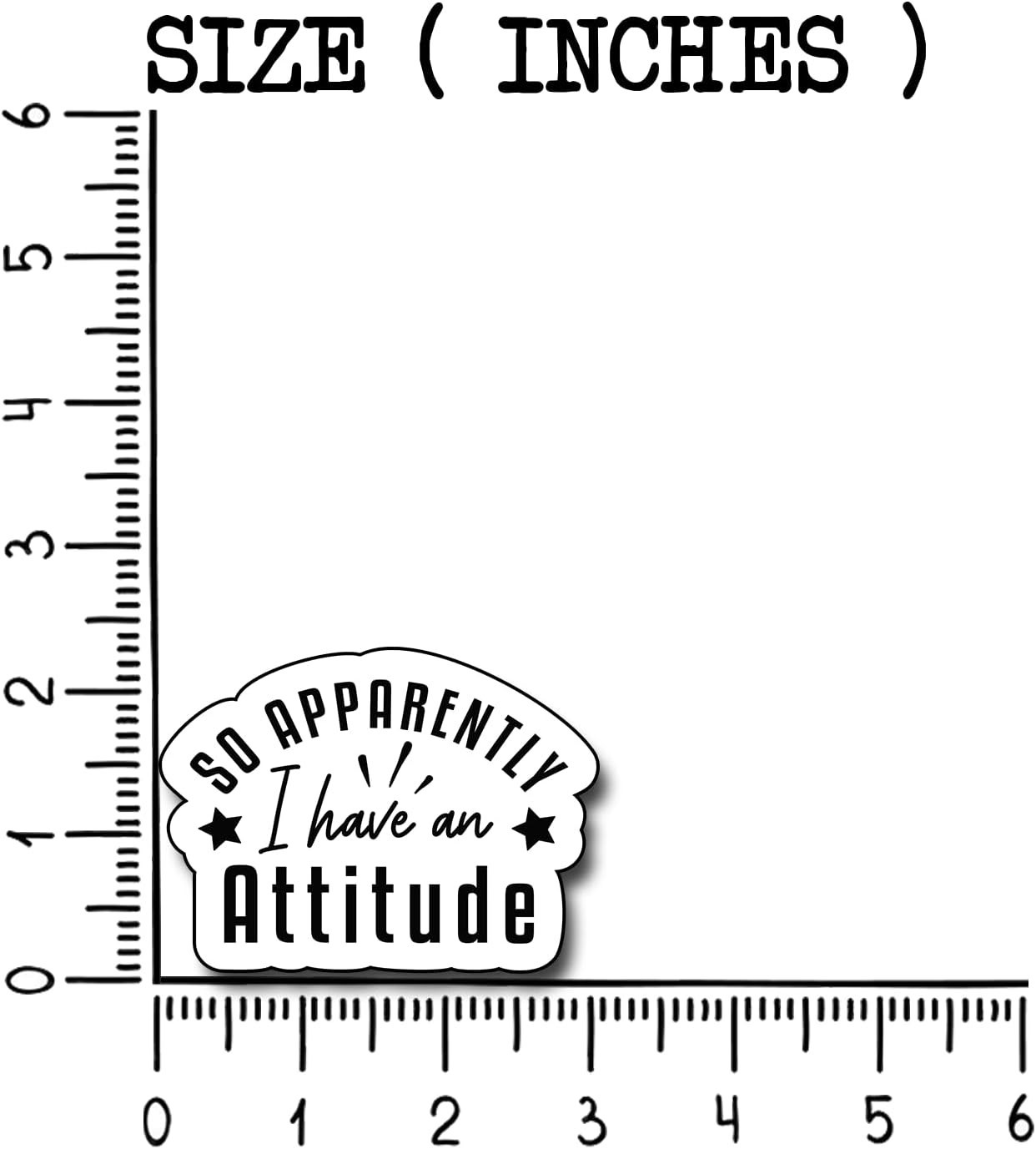3Pcs So Apparently I Have an Attitude Sticker, Decorate Books Laptop Phone Wa…