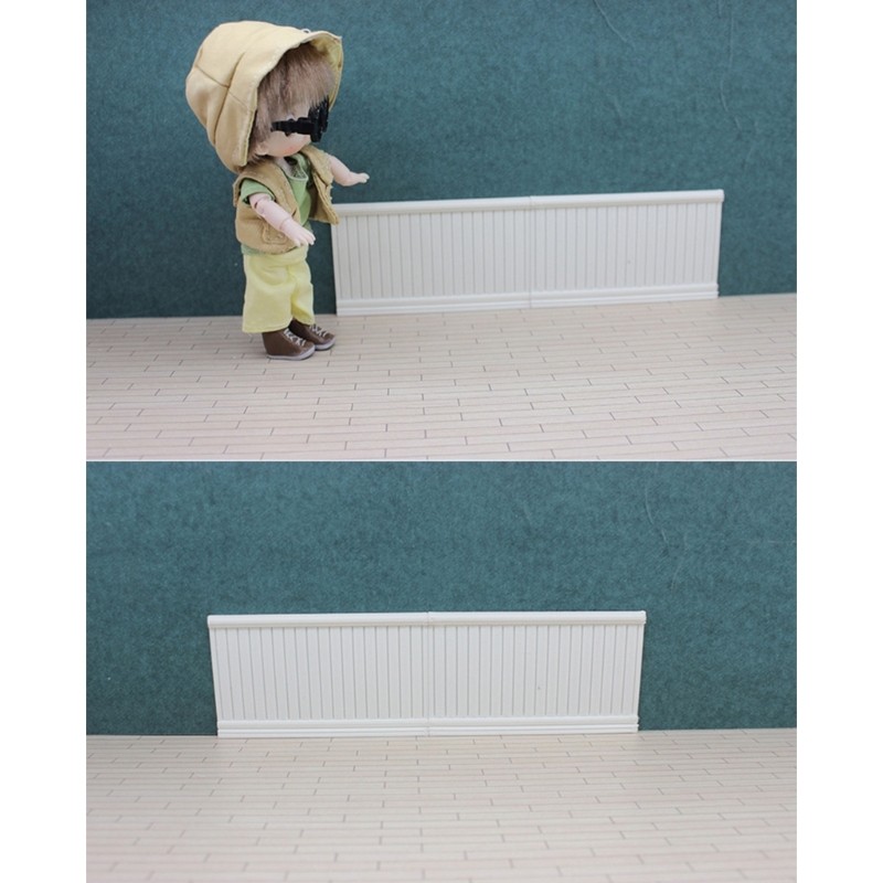 Display Wainscot Realistic Wall Panel Zakka Model Toy for 1:12 Scale
