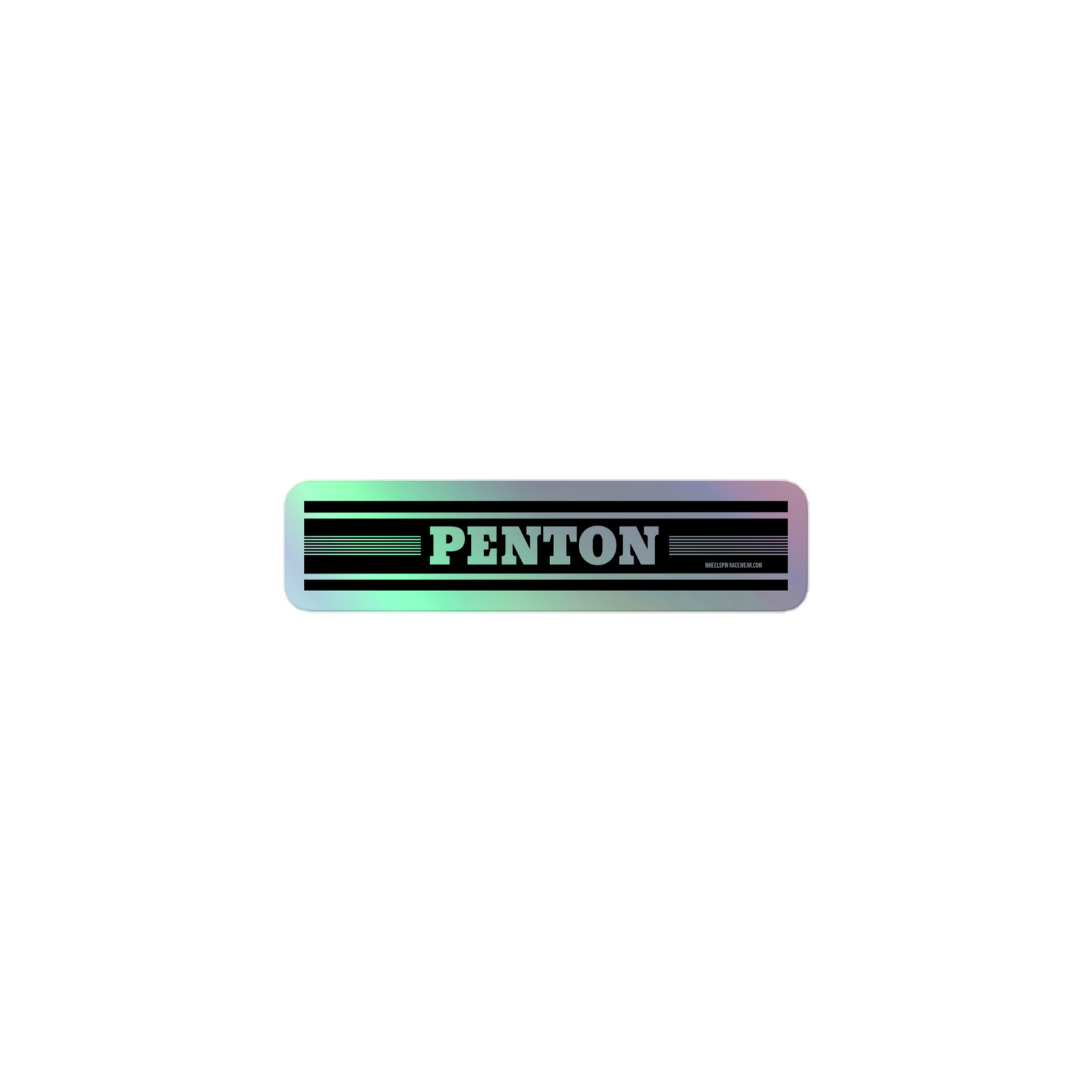 Penton Black Stripe Holographic Moto Stickers vintage mx motocross