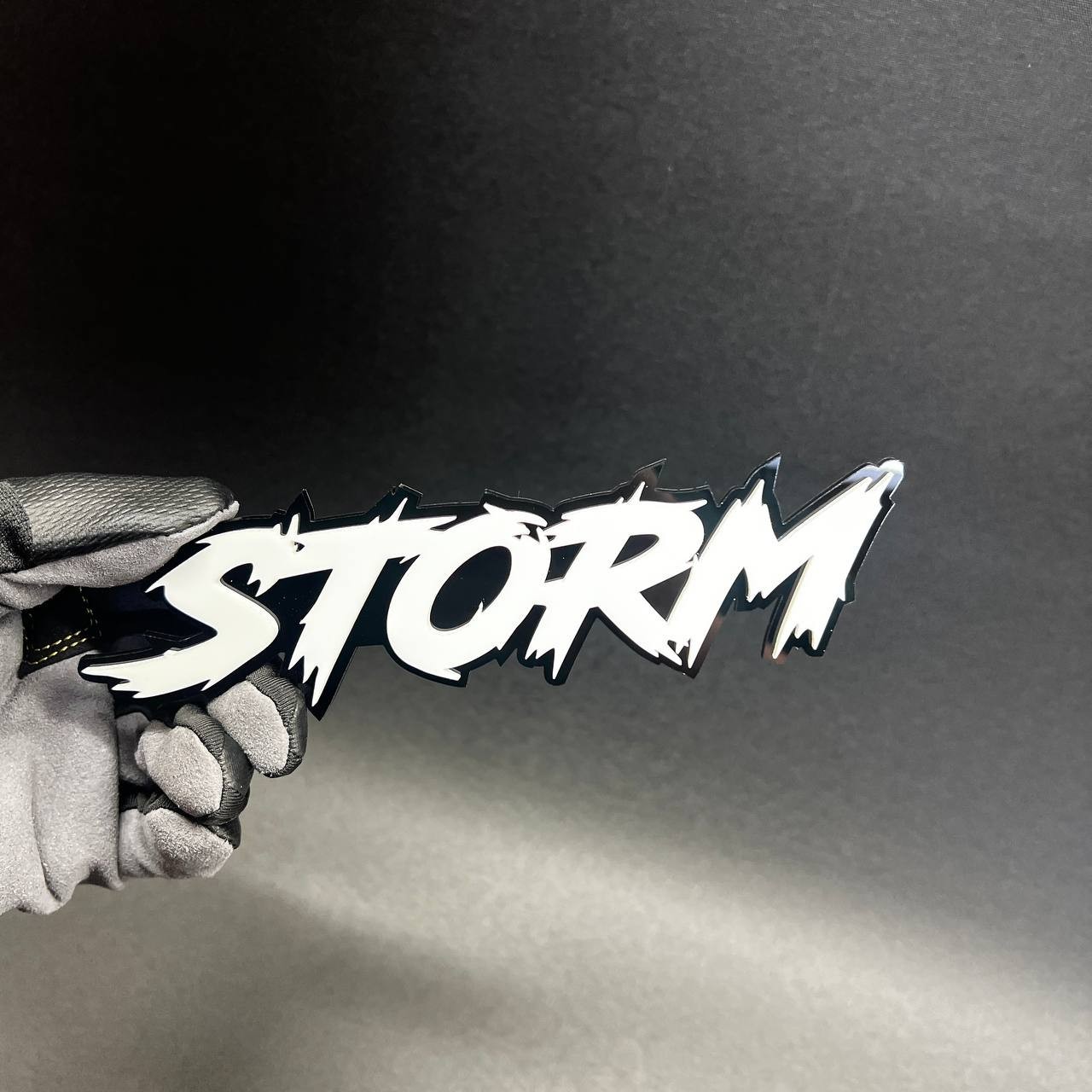 1PC STORM Custom 3D Text Car Badge Fender Emblem Tailgate Toolbox Decal