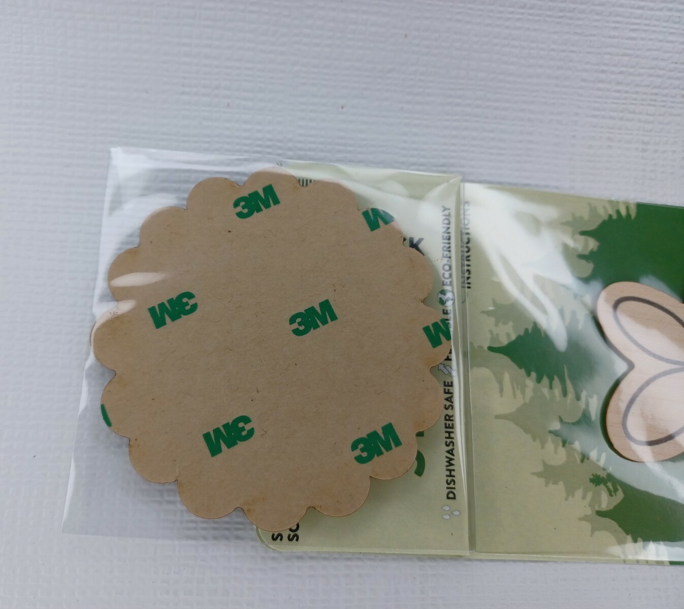 Wood Sticker 2 Pack Decal Bottle Laptop Car USA Made Good Vibes Outdoors Eco