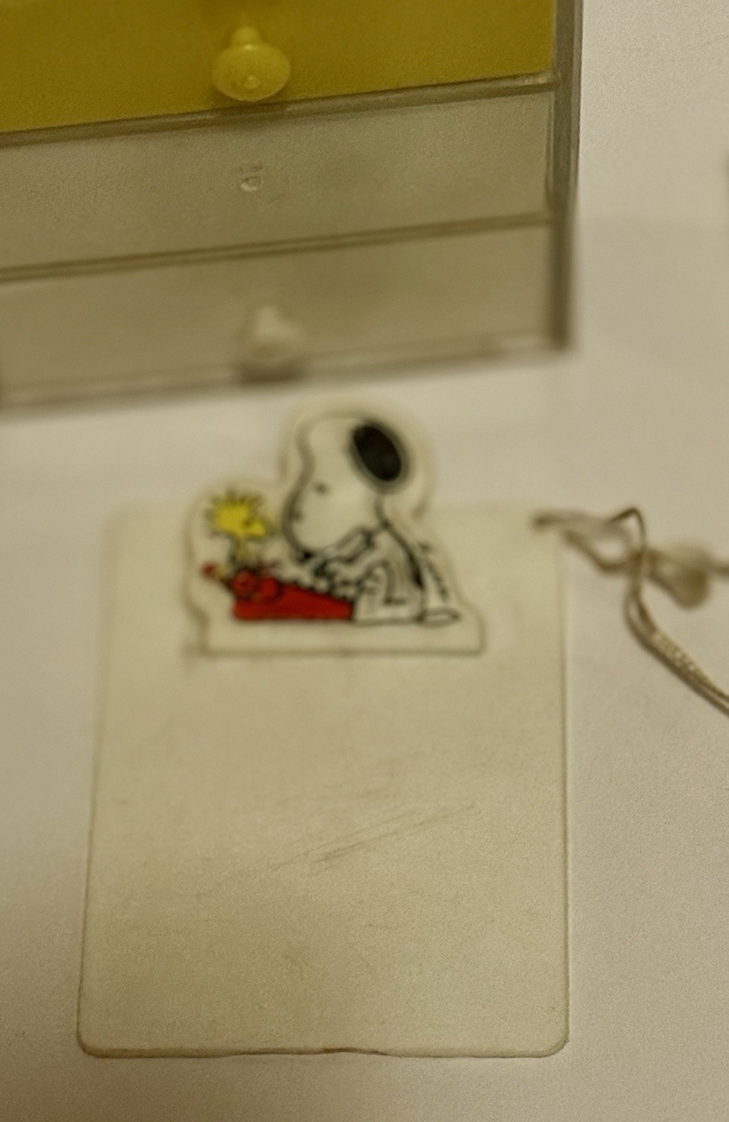 Vintage Lot Of 3 Desk Accessories Drawer Organizer Snoopy Mini Clipboard Picture