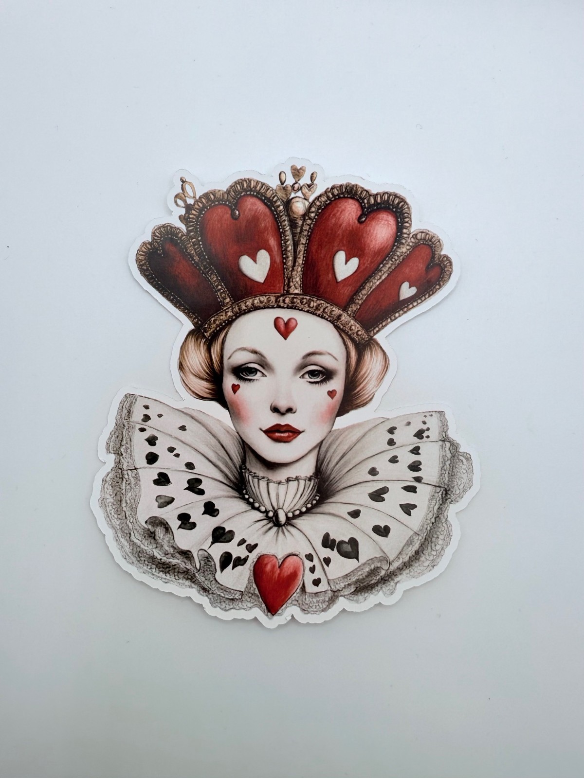 Brand New Alice in Wonderland Queen of Hearts Sticker 3.5" by 4.25"