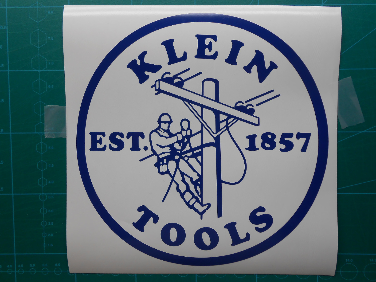 Klein Tools Logo Decal Sticker Electrician Journeyman 2 sizes 6" & 8"