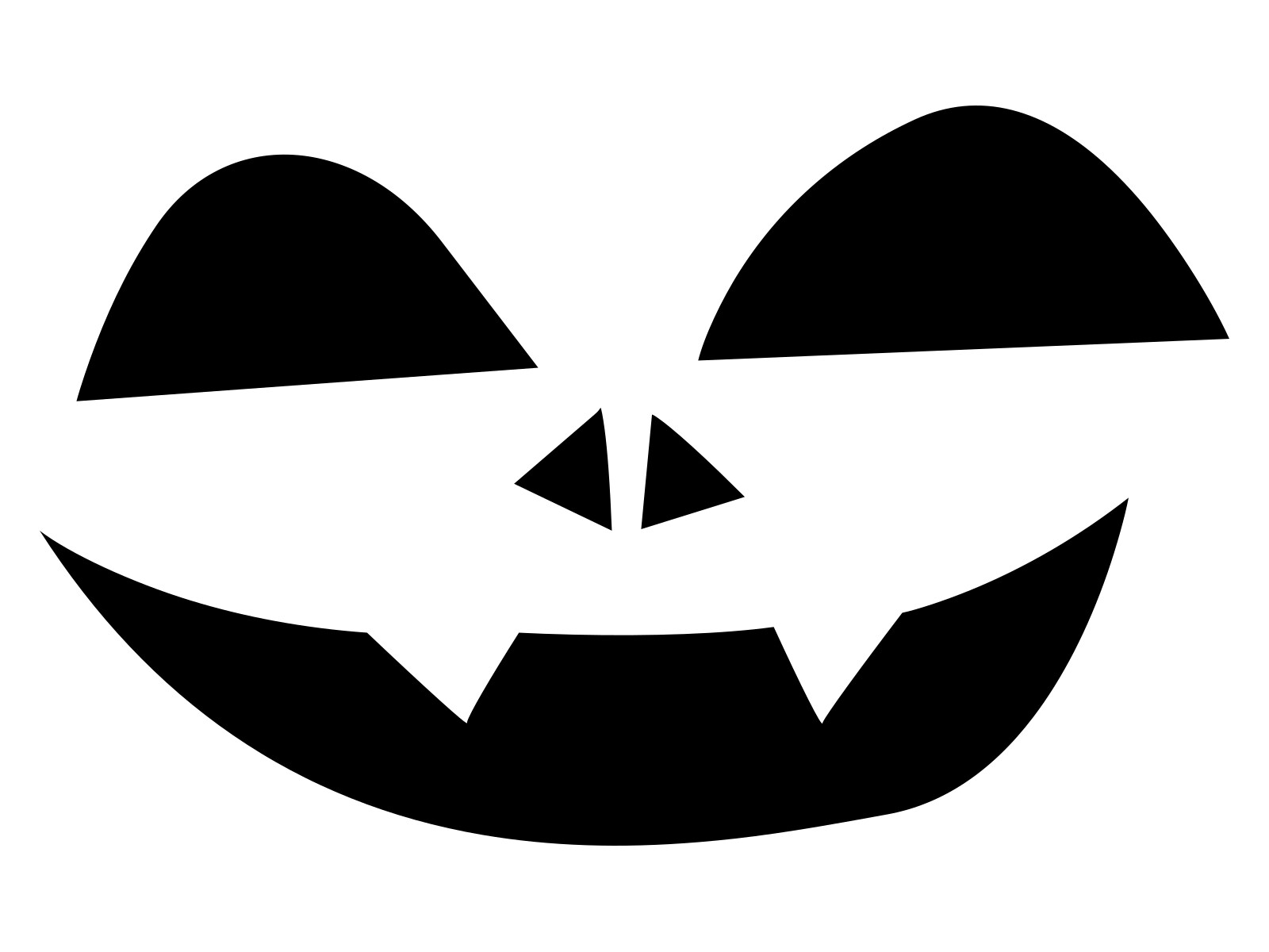 Pumpkin Face Vampire Carving Halloween Décor Vinyl Decal Spooky Carved Sticker