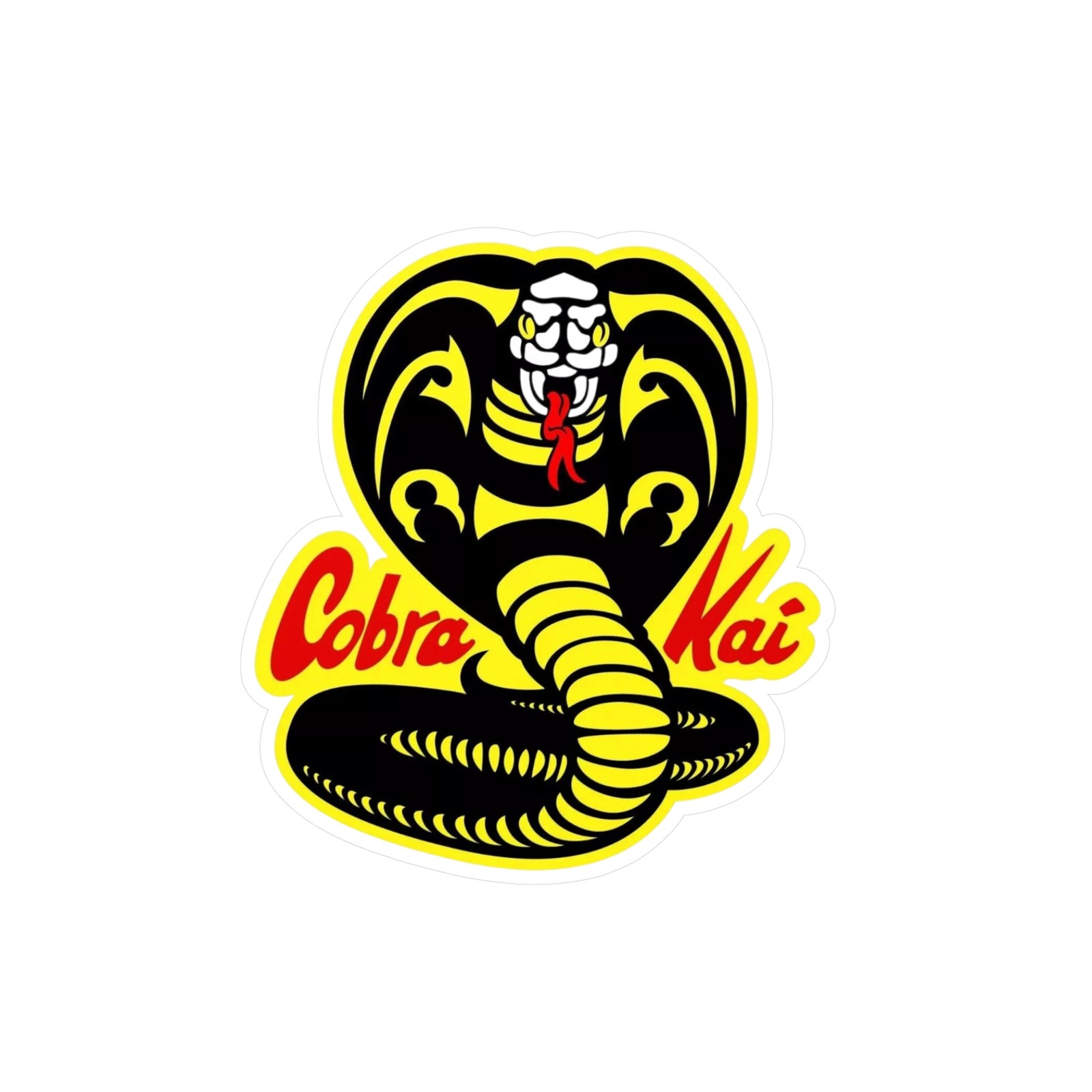 Cobra Kai Sticker Decals – Karate Kid Movie Fan Gift, Vinyl Decal Set, Laptop