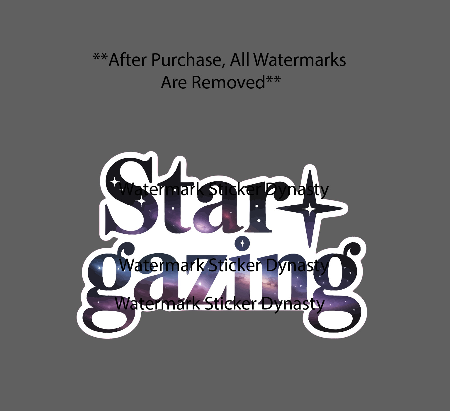 Star Gazing Sticker Waterproof Decal Space Travel Stars Galaxy Night Gift NEW