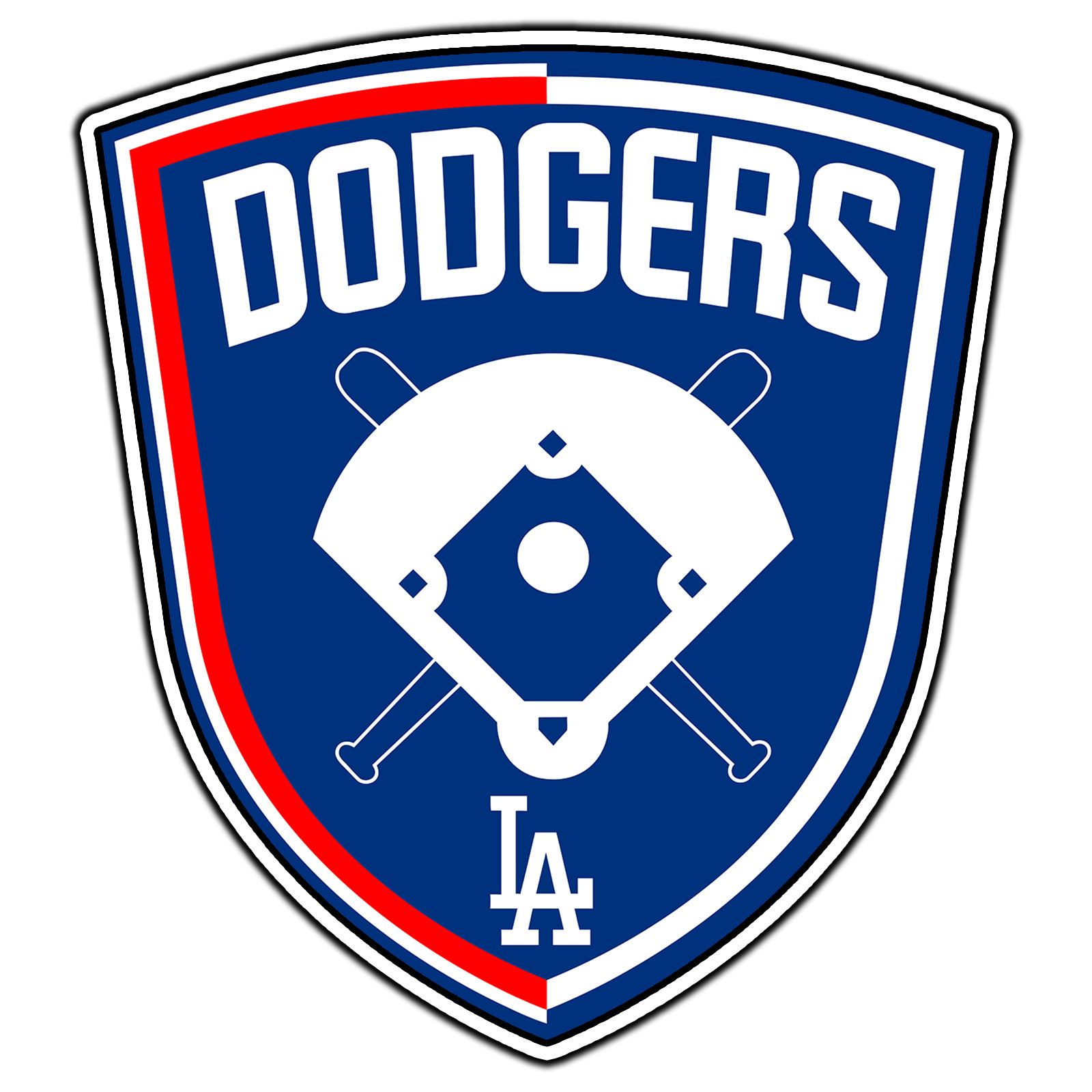 Los Angeles Dodgers Logo #15 Baseball Fan Sticker Waterproof Vinyl Decal Die-Cut
