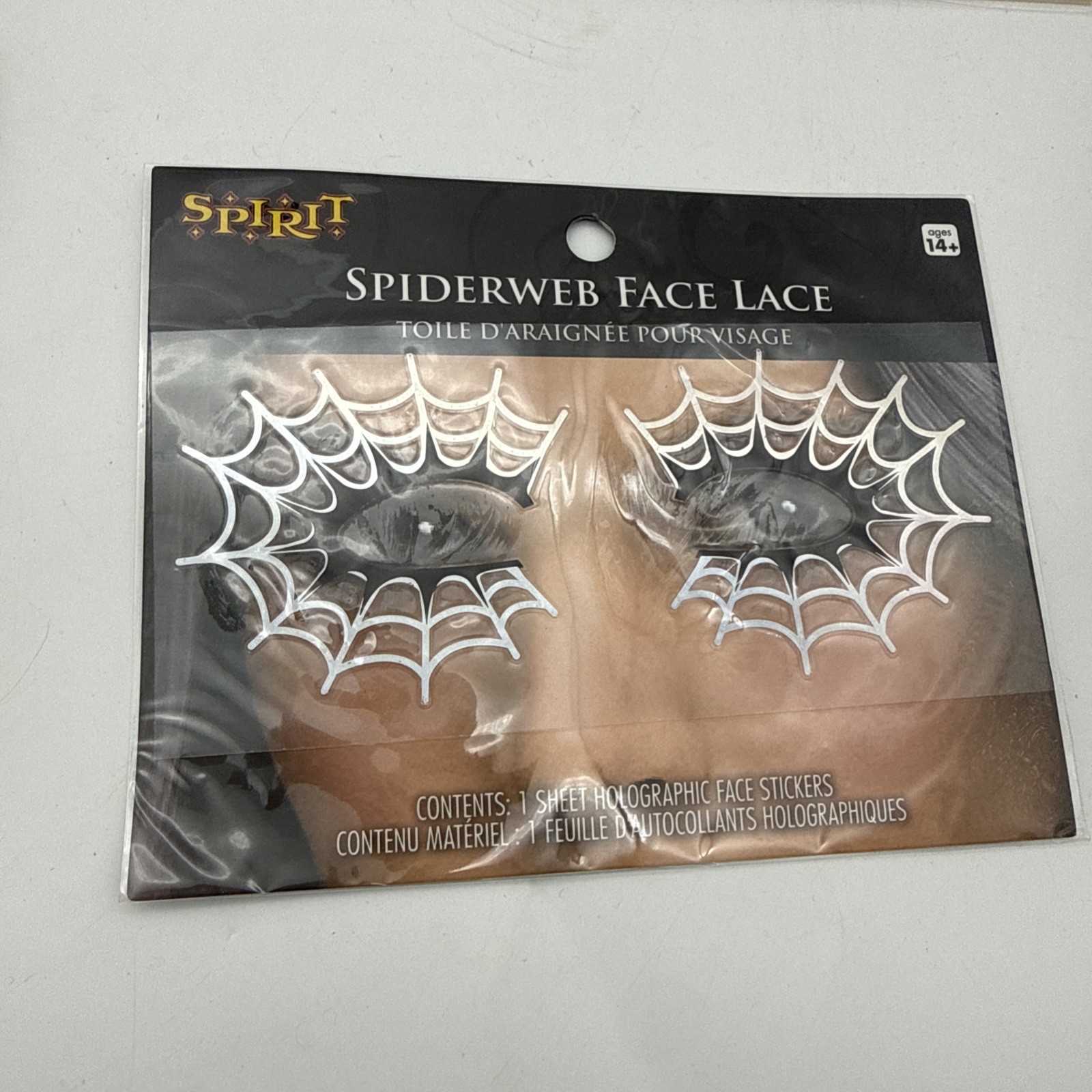 Lot Of 6 Spirit Halloween: Face Decals! Brand New! Fox, skeleton, witch, vampire