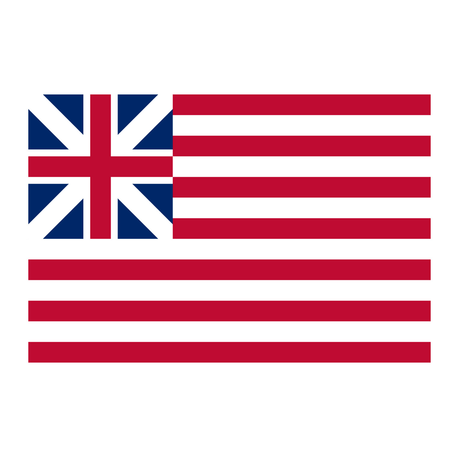 GRAND UNION Flag Sticker Continental Colours Congress Cambridge American 1776