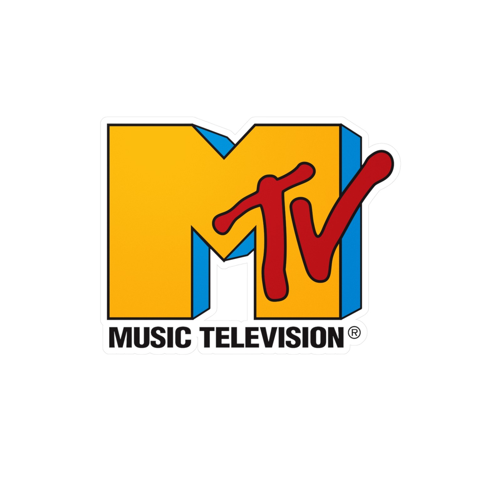Retro MTV Music Television Vinyl Decals | Stickers for Laptops, Water