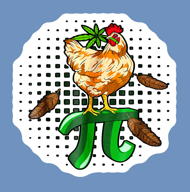 Chicken Pot Pie Weed Decal Weatherproof Stickers UV Safe Durable Added Vinyl Top