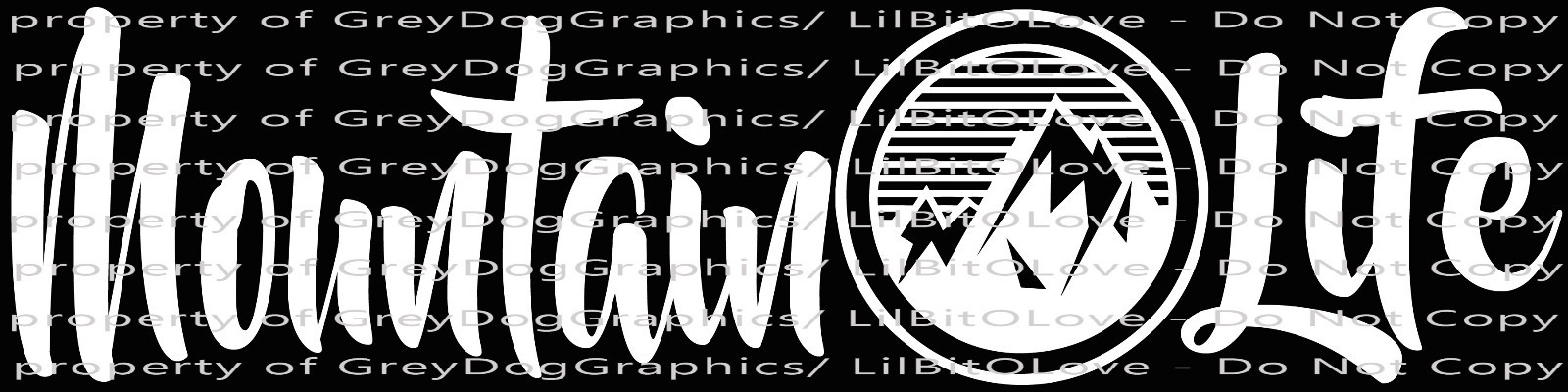 MOUNTAIN LIFE ROUND RANGE VINYL DECAL STICKER MTS MOUNTAINEER