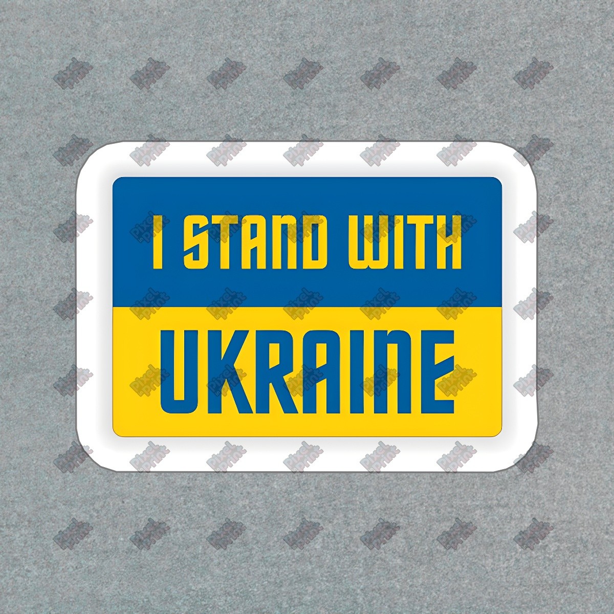 I Stand with Ukraine Vinyl Sticker Support Ukraine Decal Durable #823683