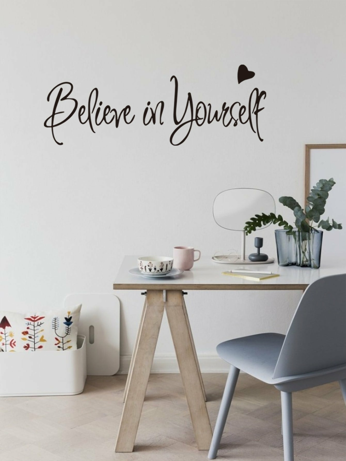 Slogan Graphic Wall Sticker Removable Peel and Stick Decal Vinyl Decor