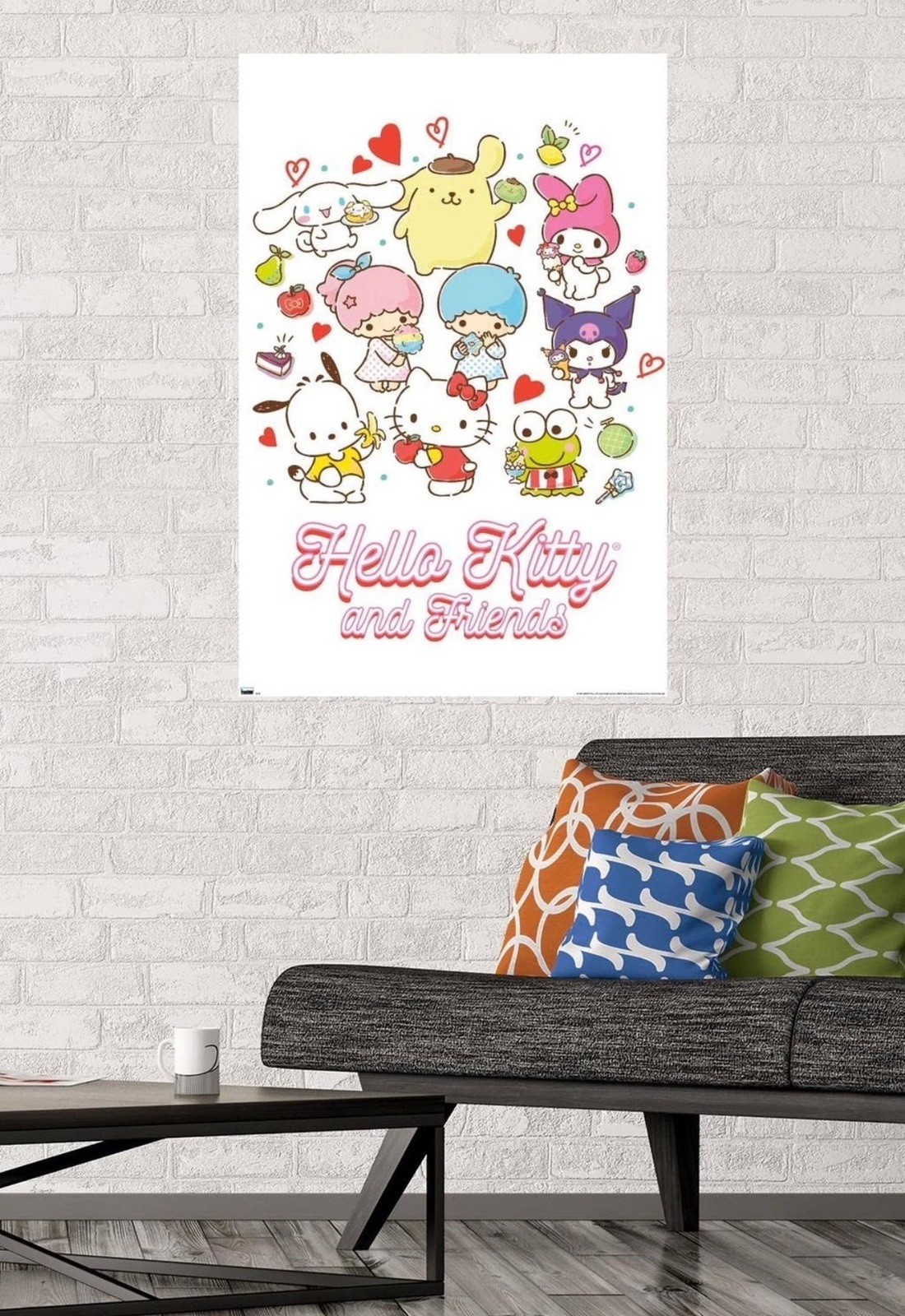 Hello Kitty and Friends: 23 Favorite Flavors – Kawaii Wall Poster, 34L" x 22….