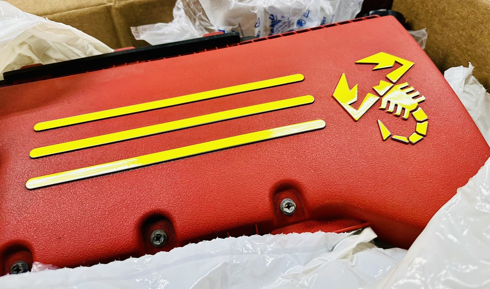 Vinyl Overlay Sticker Decals for Intake of Any 2012 2013 2014 Fiat 500 Abarth