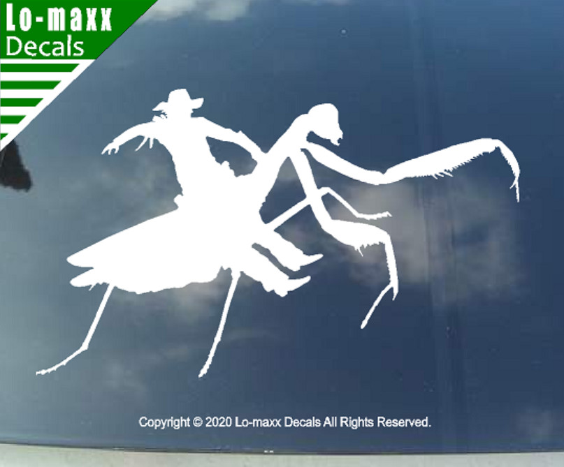 Praying Mantis Rodeo Country Western Insect Humor Design Die Cut Vinyl Decal