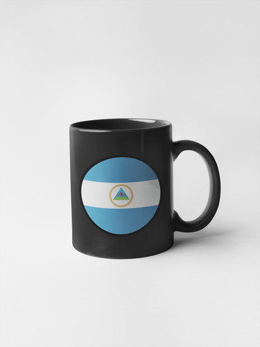 Nicaragua Flag Circle Sticker Decal