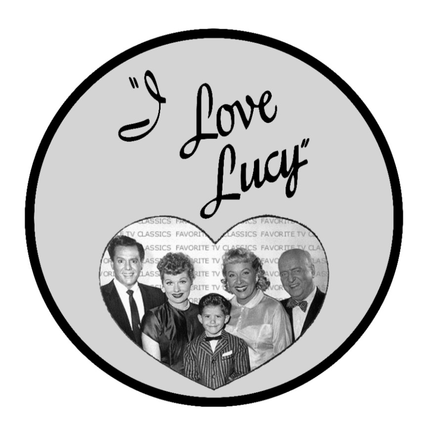 I Love Lucy B/W (Classic TV) Cast – 4" Vinyl Decal Handmade Car Laptop Decor Jar