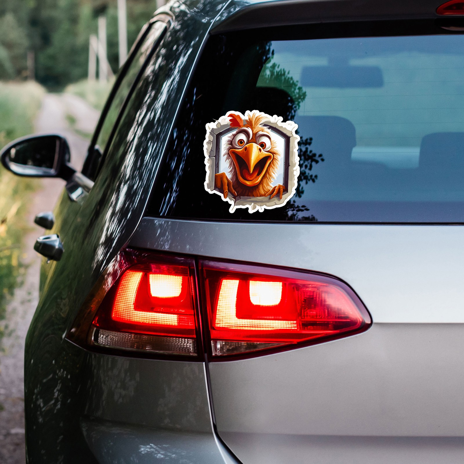 Bird Chicken Funny – Vinyl Decal Sticker – Car Window Laptop – ebn12044