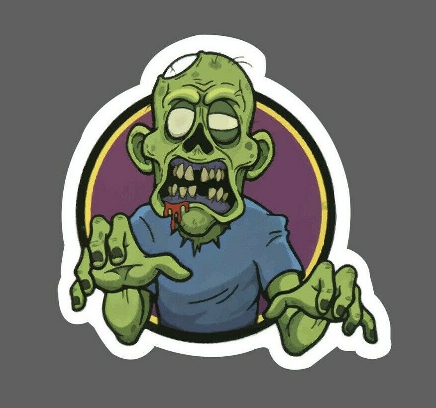 Zombie Sticker Walking Dead Waterproof – Buy Any 4 For $1.75 Each Storewide!