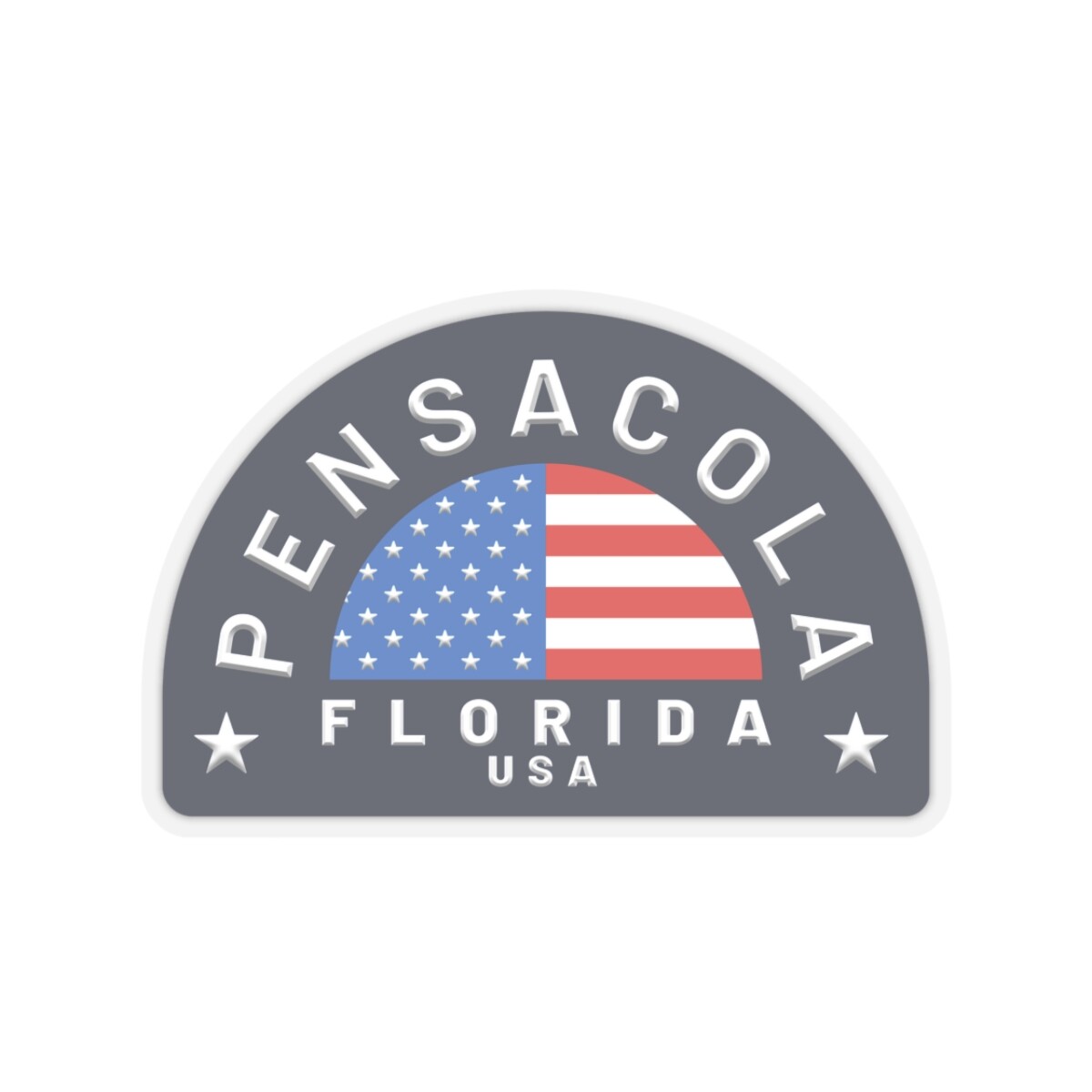 Pensacola, Florida – Kiss-Cut Stickers
