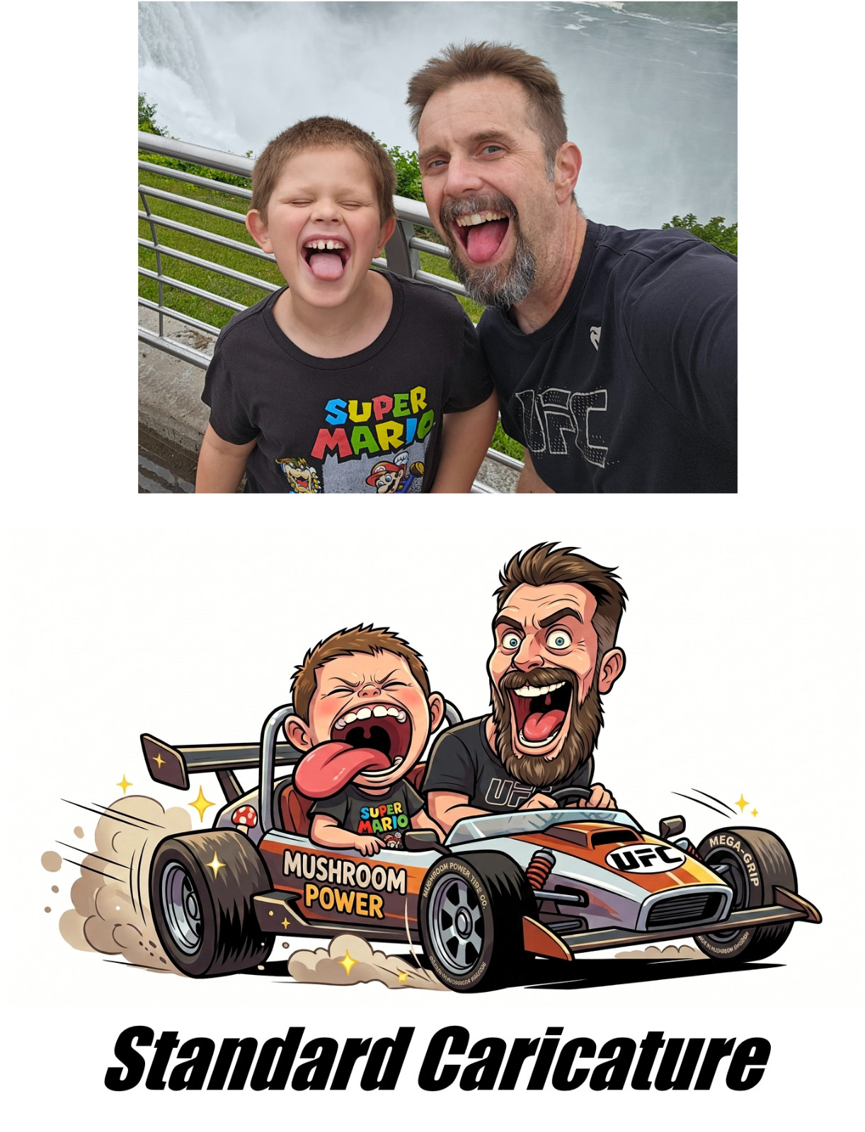 Custom Caricature Credit Debit Gift ATM Card Skin Sticker Picture Family Photo
