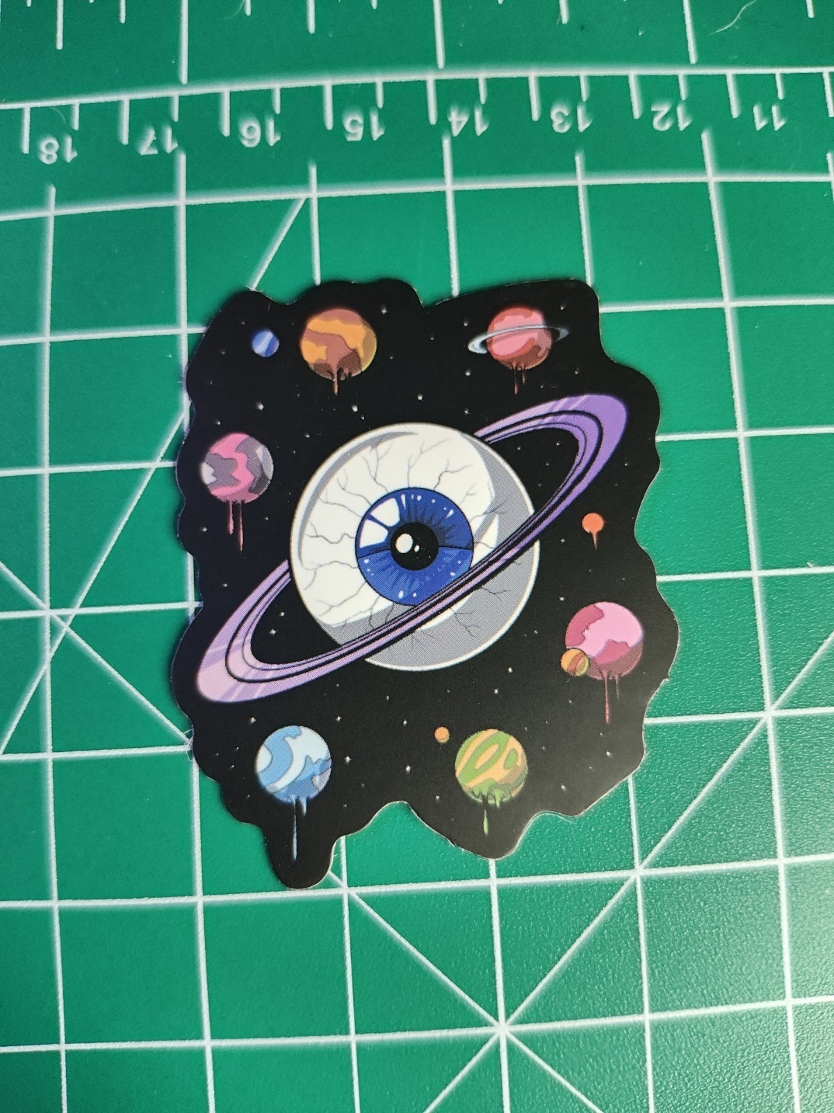 4 Space 2" Stickers Decals Mars Shuttle Fun Space Colorful Alien