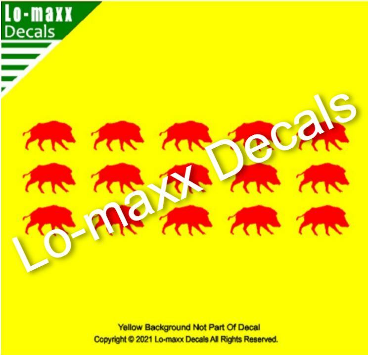 Wild Pig Boar Hunting Kill Markings Car Truck Window Die Cut Vinyl Decal