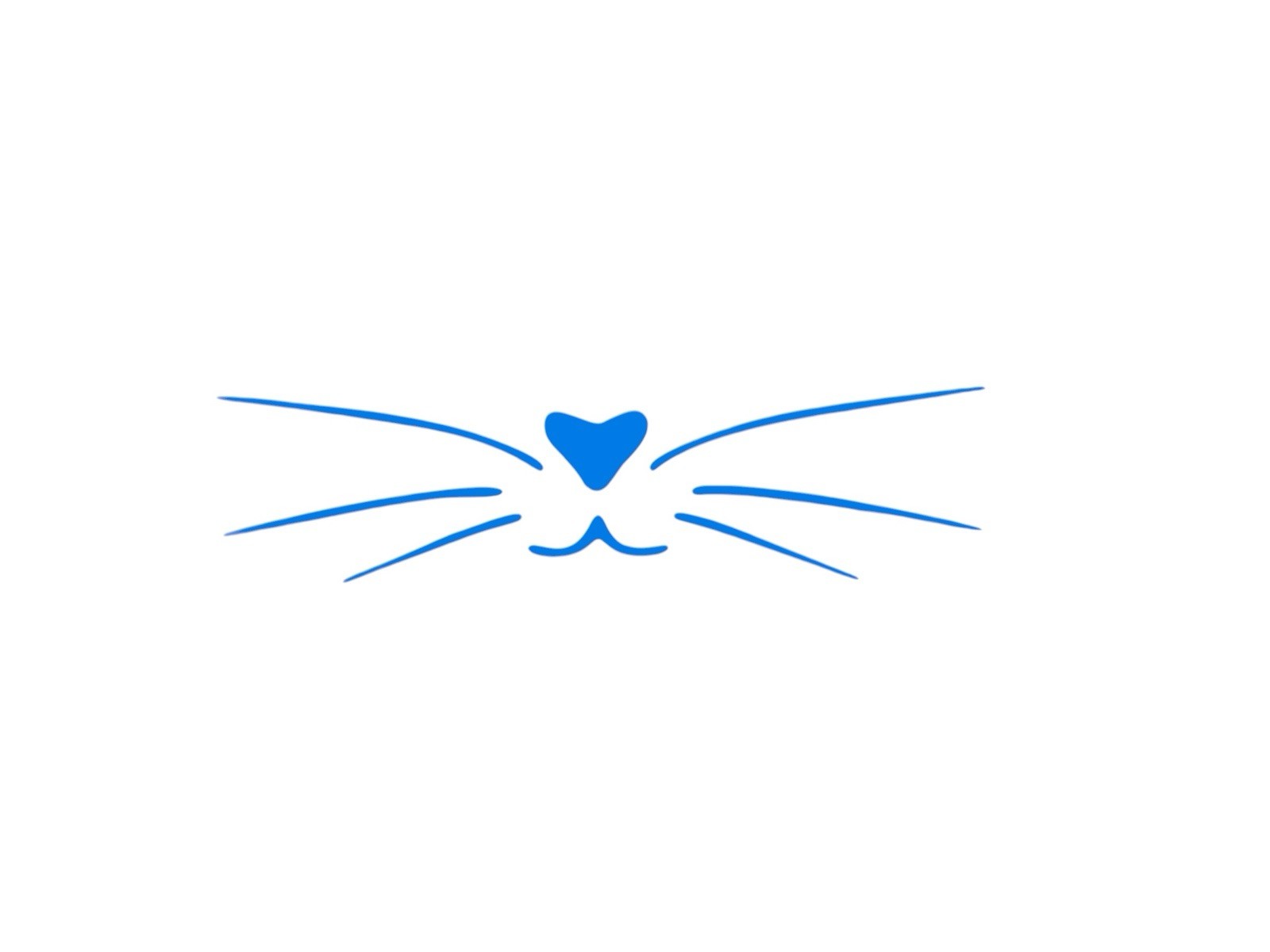 Kitty Whisker Decal for car Windows Laptops most Smooth Surfaces