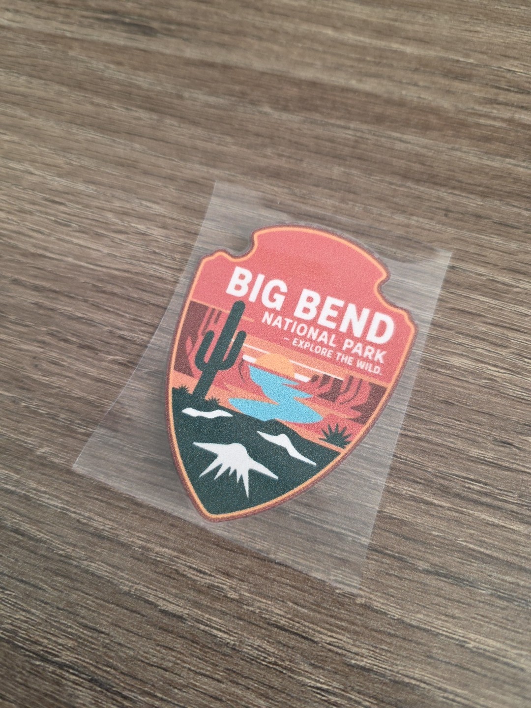 Big Bend National Park UVDTF Decal Sticker Waterproof Raised Made In The USA