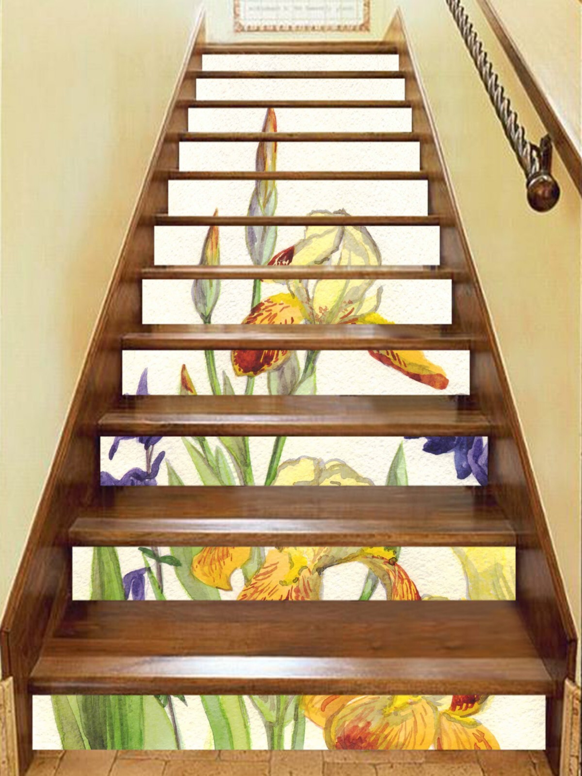 3D Hand Painted Flowers AZ459 Stair Risers Decoration Mural Vinyl Wallpaper Kay