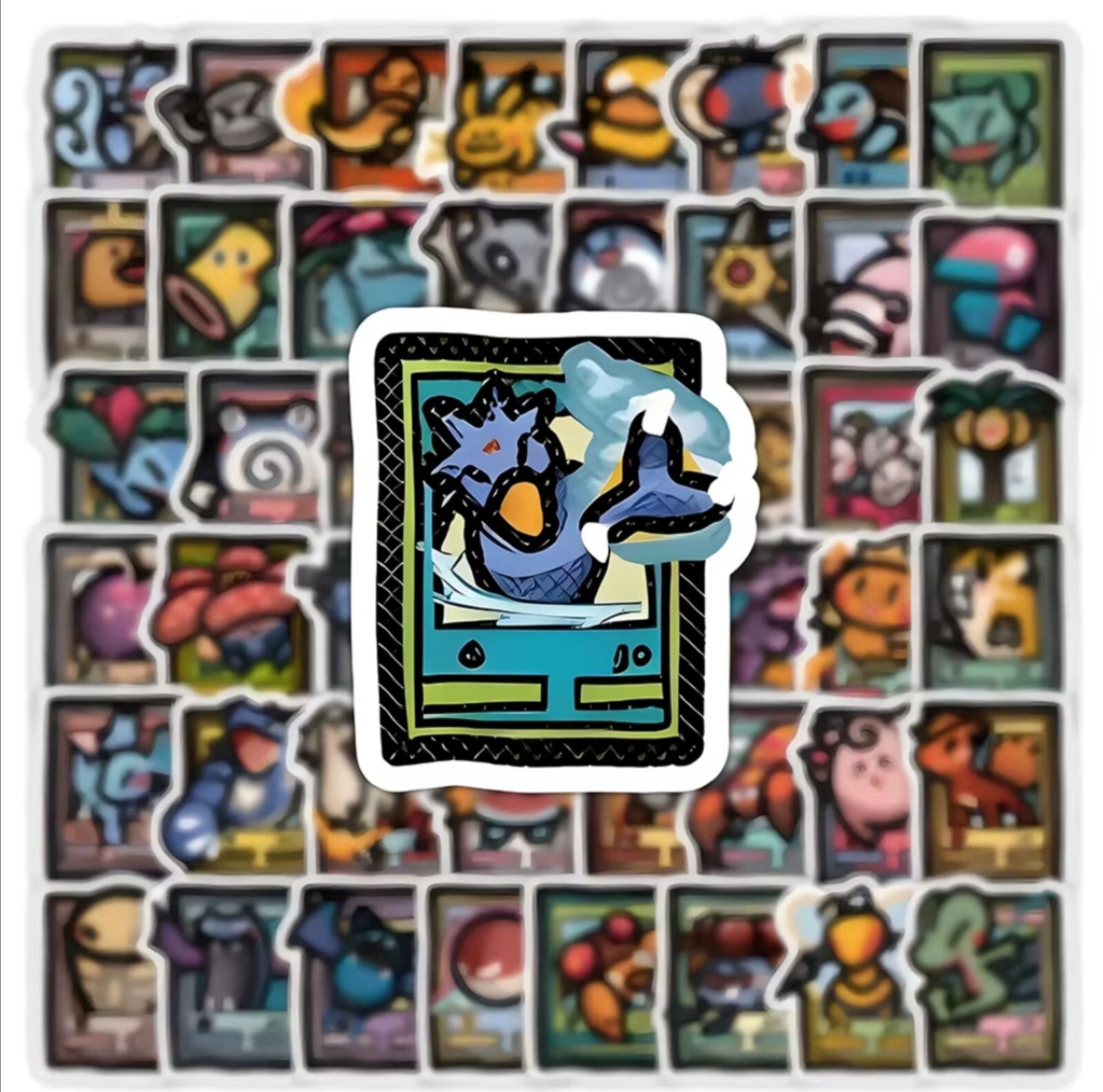 20 PCS Cute Pokémon Card Characters Cartoon Doodle Game Anime Stickers BRAND NEW