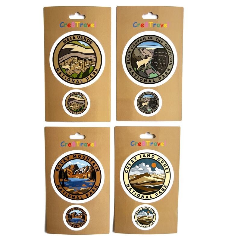Mammoth Cave National Park Sticker Set – 2-Pack Vinyl Stickers (2" + 1")