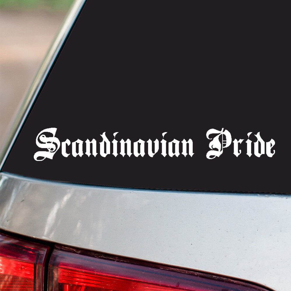 Scandinavian Pride Vinyl Sticker Country Pride all size chrome and regular color