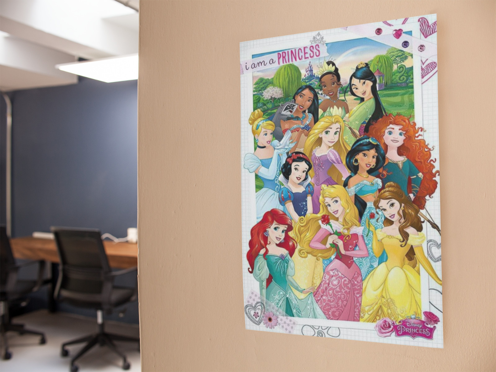 11 princesses Cartoon Graphic Wall Decal Poster Removable Adhesive Backing