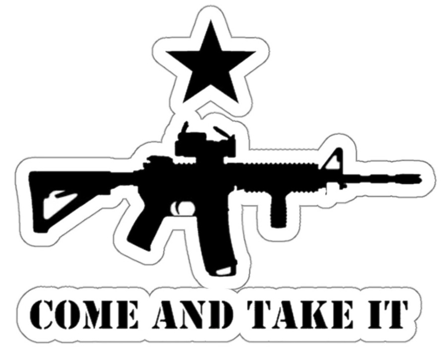 Come and Take it 2nd Amendment US Constitution Logo Kiss-Cut Sticker Vinyl Decal